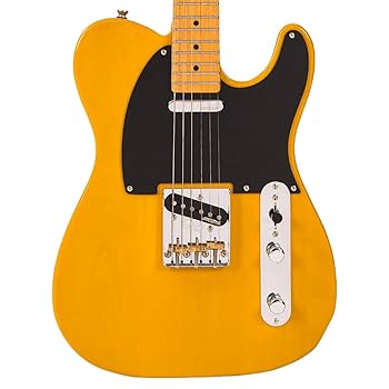 Amazon.com: VINTAGE Electric Guitar, Right, Black (V52MRBS